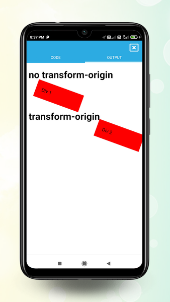 Learn CSS - Example and editor - Image screenshot of android app