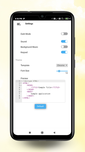 Learn CSS - Example and editor - Image screenshot of android app