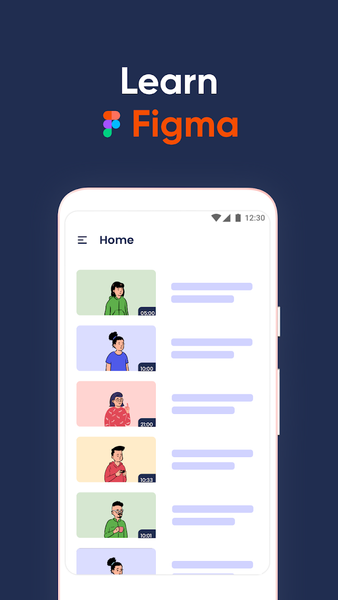 Learn Figma - عکس برنامه موبایلی اندروید