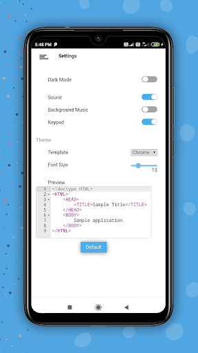 Learn HTML - Example & editor - Image screenshot of android app