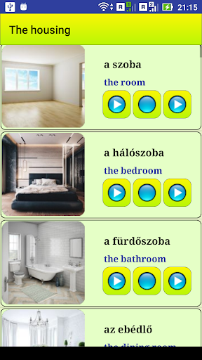 Learn Hungarian language - Image screenshot of android app
