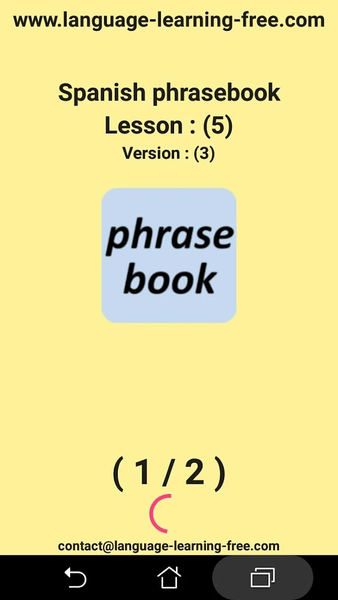 Spanish phrasebook and phrases - عکس برنامه موبایلی اندروید