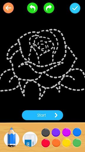 Learn to Draw Flower - عکس برنامه موبایلی اندروید