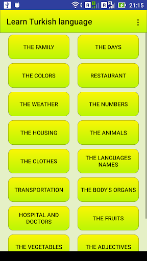 Learn Turkish language - عکس برنامه موبایلی اندروید