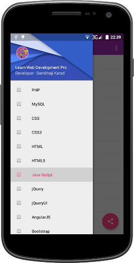 Learn Web Development - Image screenshot of android app