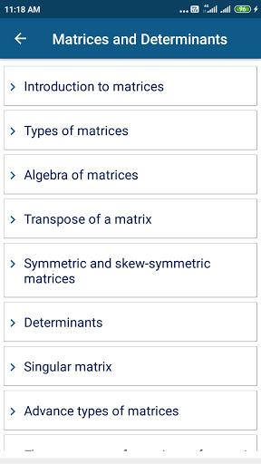 Matrices and Determinants - عکس برنامه موبایلی اندروید