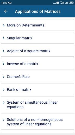 Matrices and Determinants - عکس برنامه موبایلی اندروید