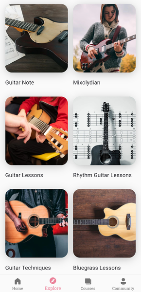 Learn guitar chords - Image screenshot of android app