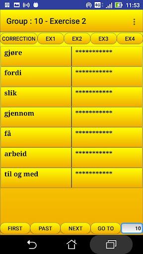 2000 Norwegian Words (most use - Image screenshot of android app