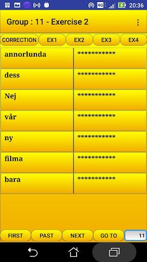 ۲۰۰۰ Swedish Words (most used) - عکس برنامه موبایلی اندروید