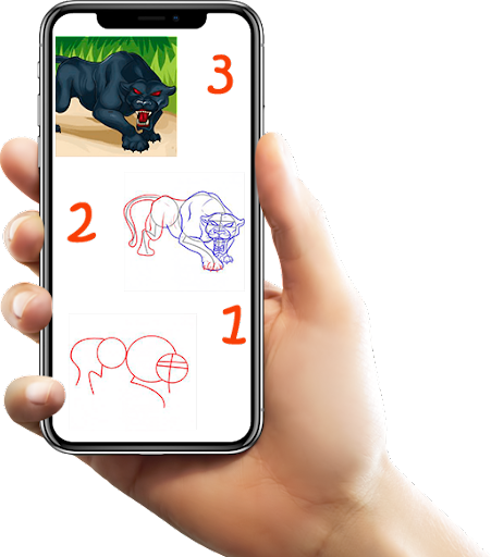 Learn to Draw Animals  by step - عکس برنامه موبایلی اندروید