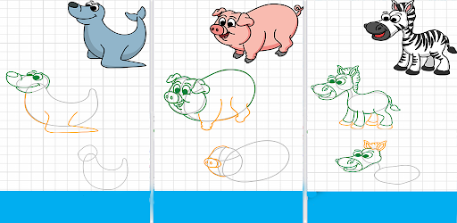 Learn to Draw Animals - عکس برنامه موبایلی اندروید