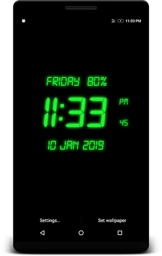 LED Digital Clock Live Wp - عکس برنامه موبایلی اندروید