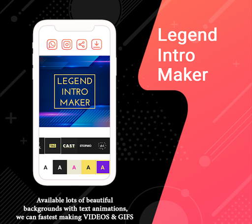 Legend - Intro Animated Text - عکس برنامه موبایلی اندروید