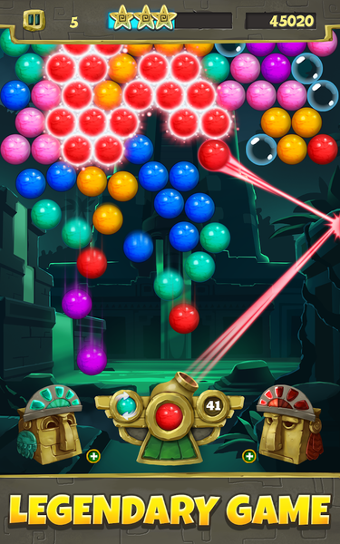 Bubble Shooter Legends - Gameplay image of android game