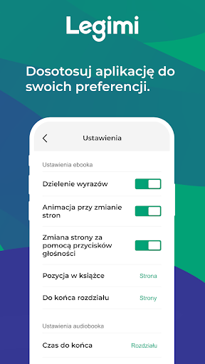 Legimi - ebooki i audiobooki - عکس برنامه موبایلی اندروید