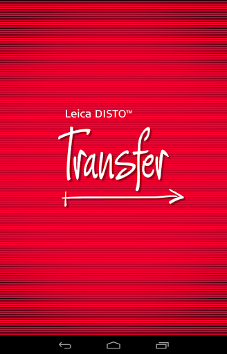 Leica DISTO™ transfer BT LE - Image screenshot of android app