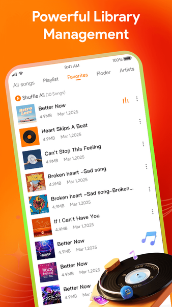LemonPlayer: Pure Music Player - عکس برنامه موبایلی اندروید