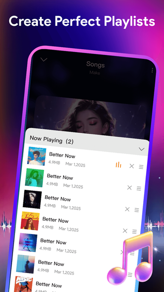 LemonPlayer: Pure Music Player - عکس برنامه موبایلی اندروید