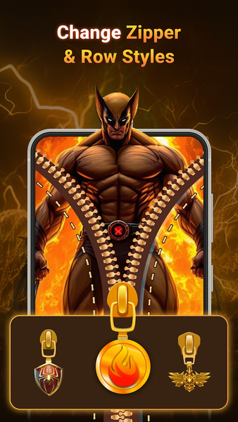 Zipper Lock Screen Wallpaper - عکس برنامه موبایلی اندروید