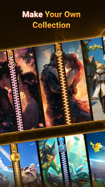 Zipper Lock Screen Wallpaper - عکس برنامه موبایلی اندروید