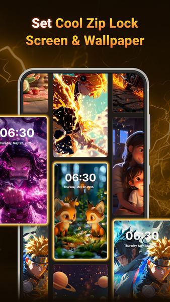 Zipper Lock Screen Wallpaper - عکس برنامه موبایلی اندروید