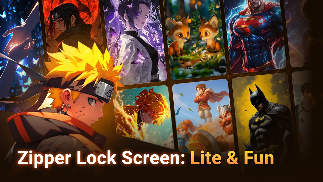 Zipper Lock Screen Wallpaper - عکس برنامه موبایلی اندروید