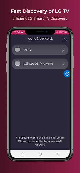 LG Universal TV Remote - Image screenshot of android app