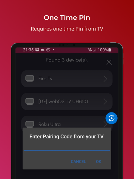 LG Universal TV Remote - Image screenshot of android app