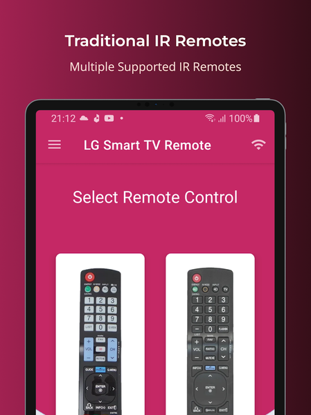 LG Universal TV Remote - Image screenshot of android app