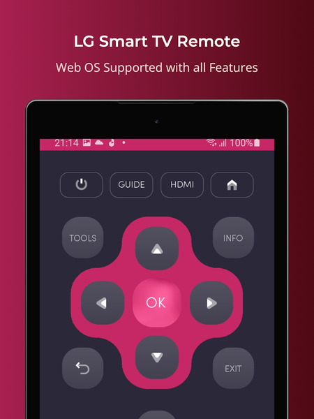 LG Universal TV Remote - Image screenshot of android app