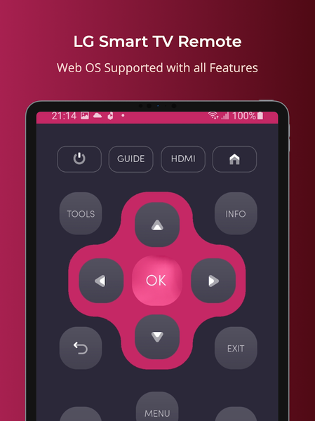 LG Universal TV Remote - Image screenshot of android app