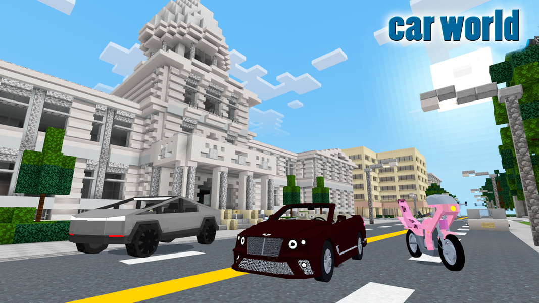 Car Game Mod Minecraft - Gameplay image of android game