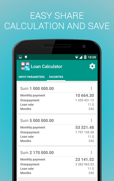 Loan Calculator - Image screenshot of android app