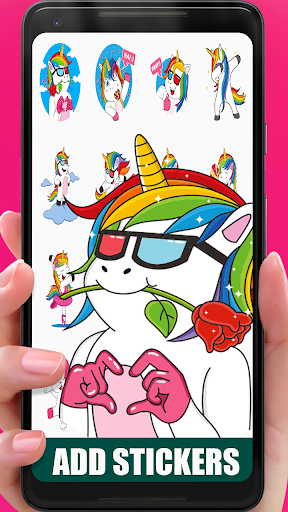 WAStickerApps Unicorn - WAStickerApps Horse - Image screenshot of android app