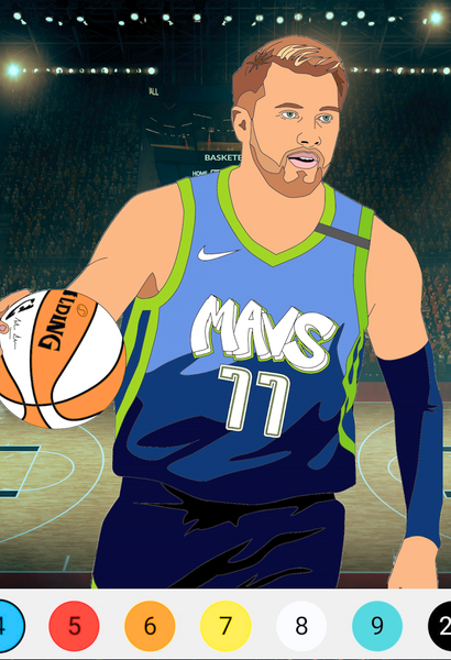 Basketball Paint By Number - عکس برنامه موبایلی اندروید