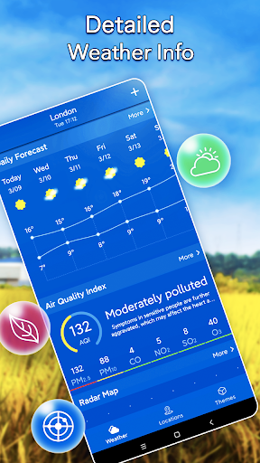 Local Weather Forecast& Widget - عکس برنامه موبایلی اندروید