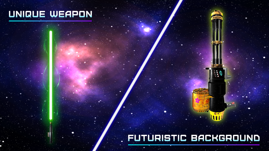 Lightsaber Simulator & Gun - عکس بازی موبایلی اندروید