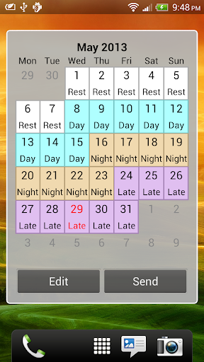 Shift Calendar (since ۲۰۱۳) - عکس برنامه موبایلی اندروید