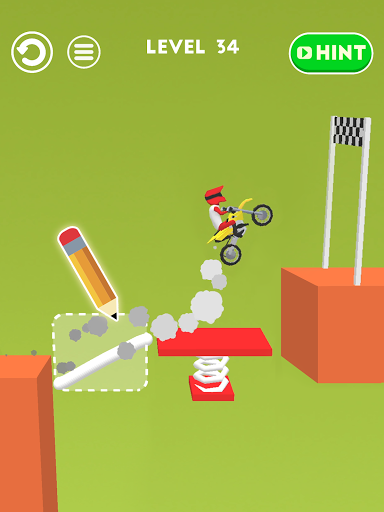 Draw & Ride: Moto Track - عکس بازی موبایلی اندروید