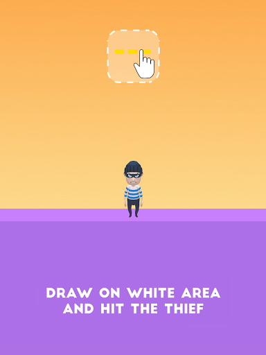 Draw & Hit: Kick the Robber! - Gameplay image of android game