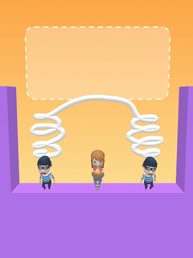 Draw & Hit: Kick the Robber! - Gameplay image of android game