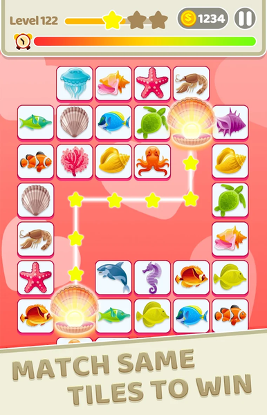 Tile Onnect - Link Puzzle Game - Gameplay image of android game