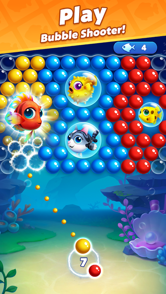 Bubble Shooter Ocean Pop - Gameplay image of android game