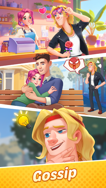 Gossip Street: Merge & Story - عکس بازی موبایلی اندروید