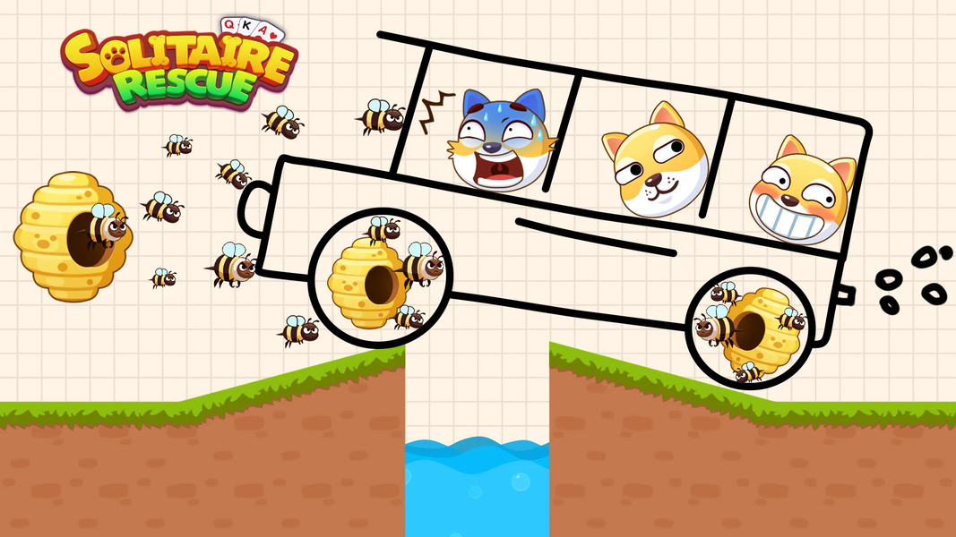 Solitaire Rescue - عکس بازی موبایلی اندروید