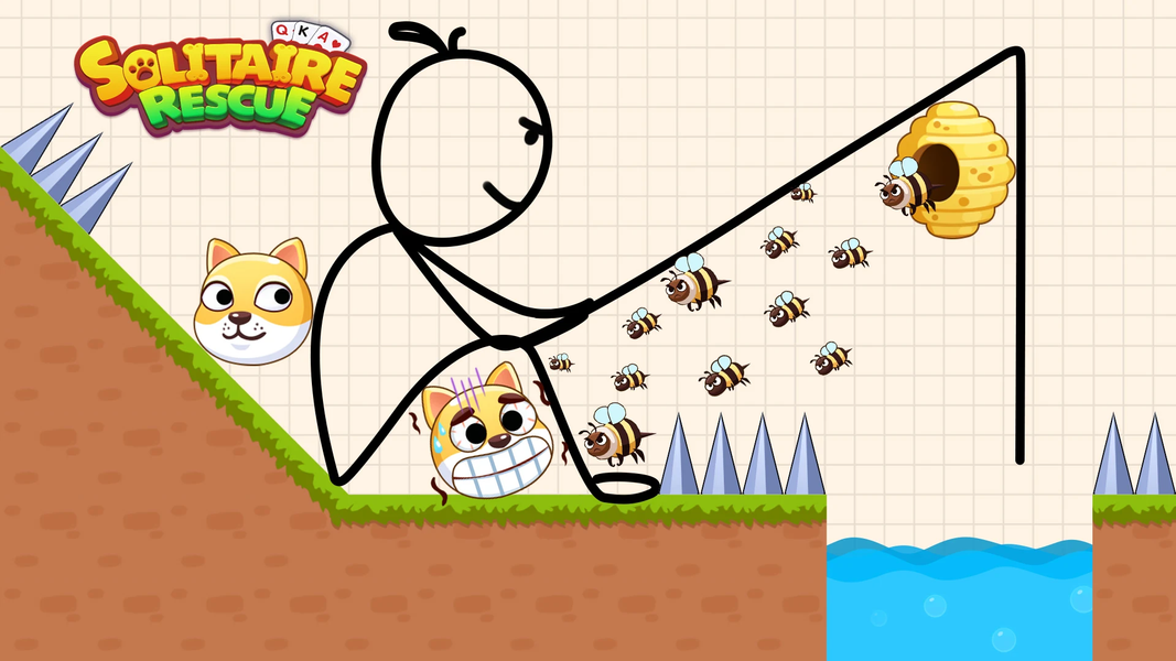 Solitaire Rescue - عکس بازی موبایلی اندروید