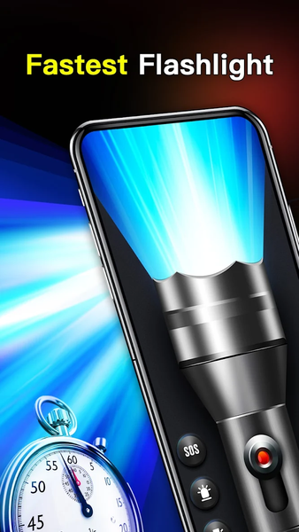 Brightest Flashlight & Fastest - عکس برنامه موبایلی اندروید