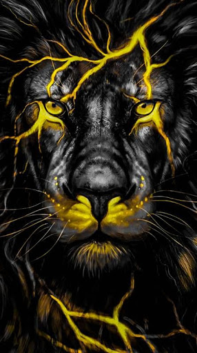 gold lion wallpaper