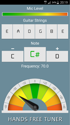 Guitar Tuner - Image screenshot of android app